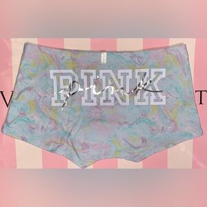Victoria’s Secret Pink boyshort panties PINK panties PINK cotton shortie tie dye
